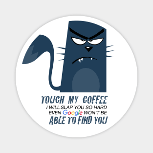 Cat Coffee Attitude Magnet